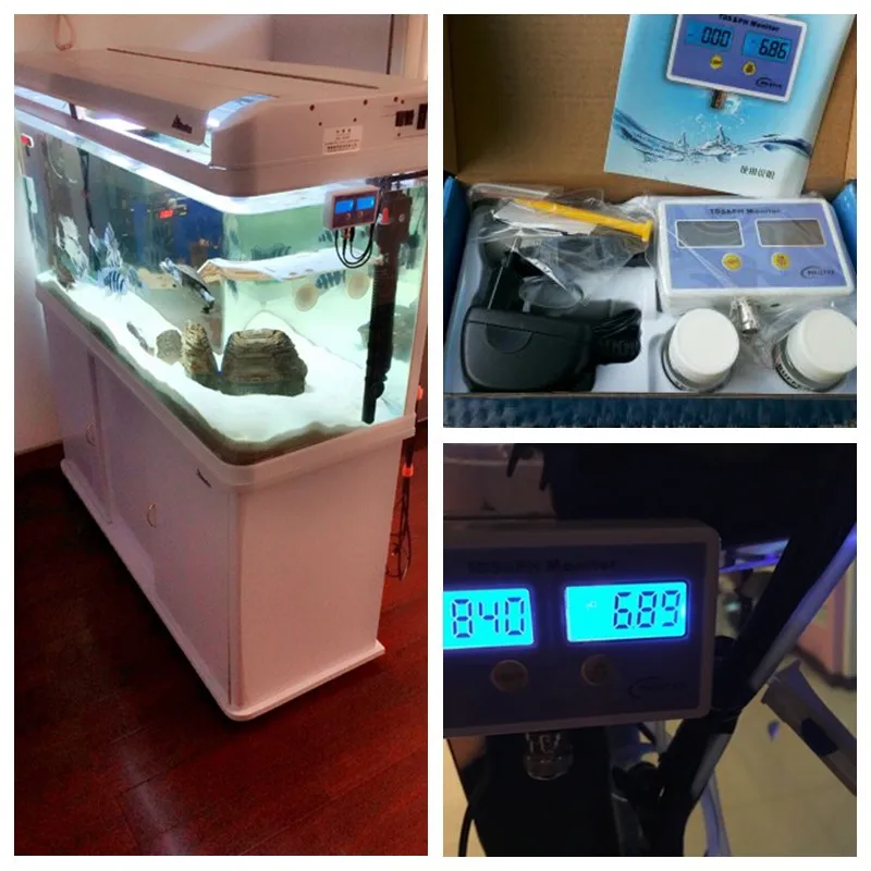 Аквариум электронный TDS& PH Монитор воды высококачественный инструмент счетчик воды с коррекцией жидкости научное рыбное хозяйство