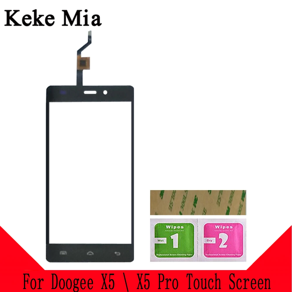 Keke Миа 5,0 Для Doogee X5 сенсорный экран дигитайзер для Doogee X5 Pro Сенсорная панель Сенсорный экран сенсор Переднее стекло клейкая