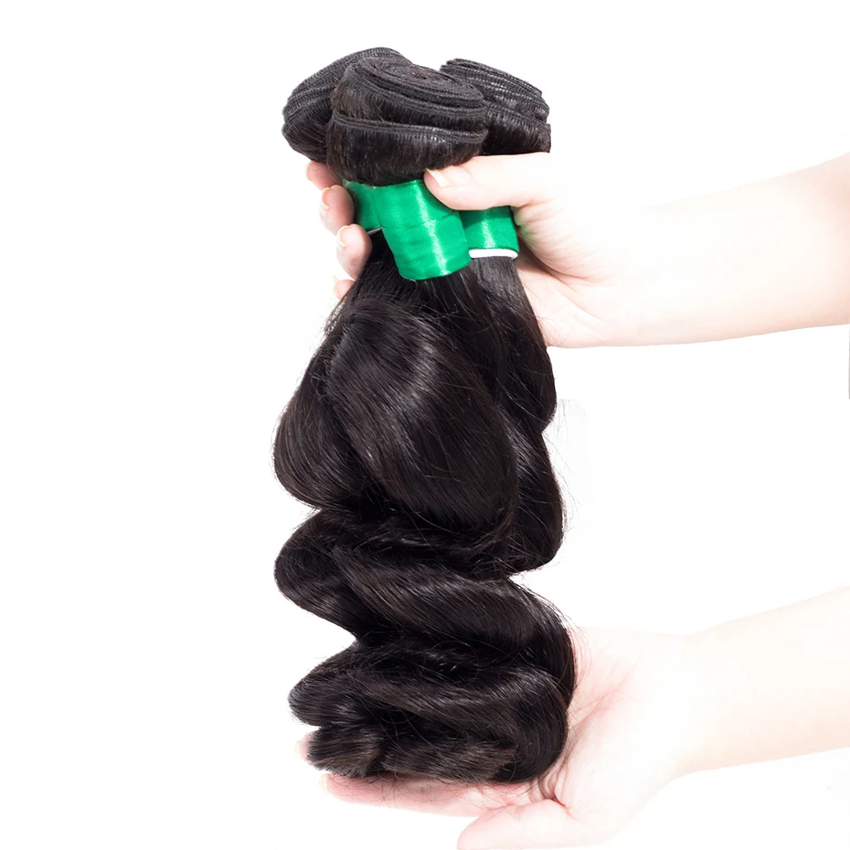 Gabrielle перуанский свободная волна человеческие волосы пряди с фронтальной человеческих волос 3 пряди волос с 13x4 кружева фронтальной части# 1b