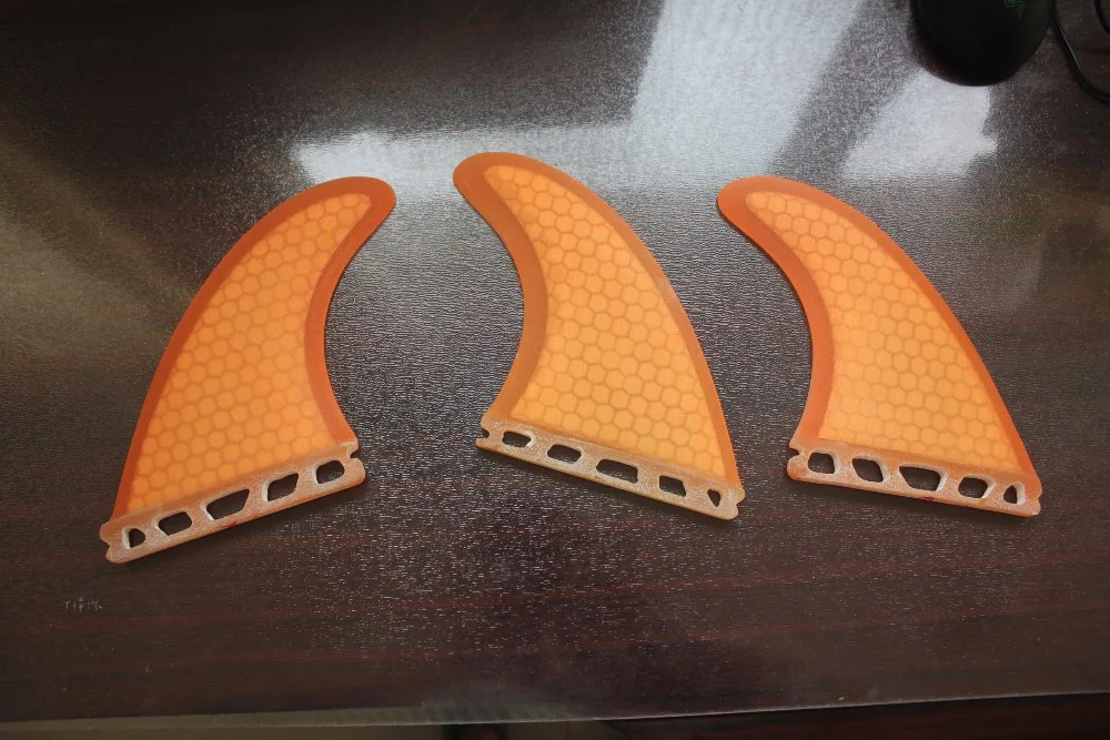 (3 pieces/set ) Professional Colorful Surf Fins Epoxy Surfboard FCS
