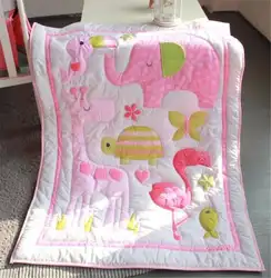 5 шт. хлопок мультфильм детская кроватка постельные принадлежности одеяло детский бампер лист пыли рюшами @ Baby постельные принадлежности