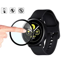 Аксессуары для часов samsung Galaxy watch Active 2 44 мм 40 мм gear S3/S2 полноэкранный фильм полимерный взрывозащищенный HD анти-шок