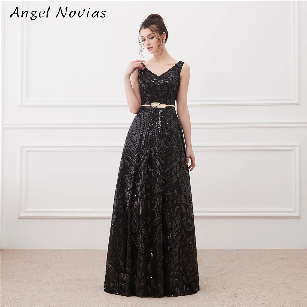 evening gown with belt