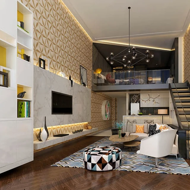 Statement Modern 3d Ceiling Wall Paper Walls Gray Textured