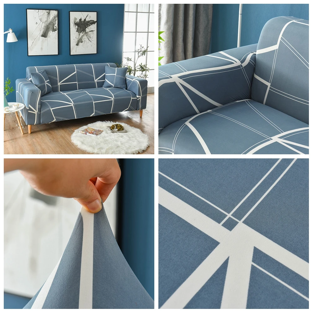 Чехол для дивана из полиэстера и спандекса для L-shape форме, благодаря чему создается ощущение невесомости с угловой секционный диван кресло крышка домашний декор 1/2/3/4-seater