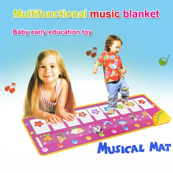 

Kids Musical Mat Piano Keyboard Carpet Kids Dancing Singing Mat Early Educational Toys S7JN