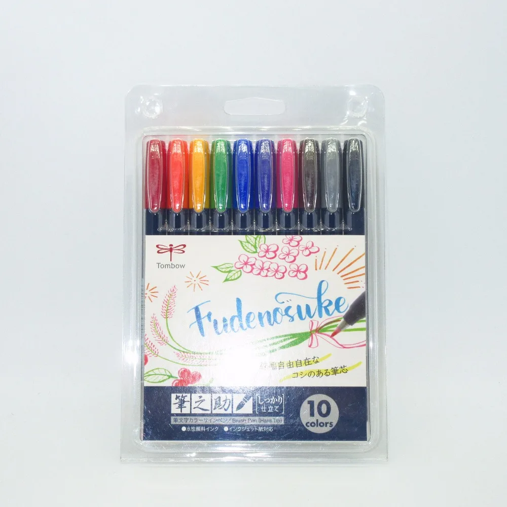 Маркеры Tombow на водной основе пигментные чернила каллиграфия надпись ручки кисти