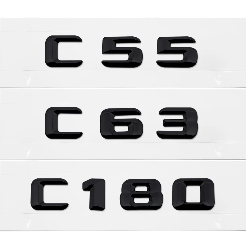 Авто Наклейка на заднюю панель для Mercedes Benz C Class C32 C36 C43 C55 C63 C180L C200L CLA W210 SLS CLK буква