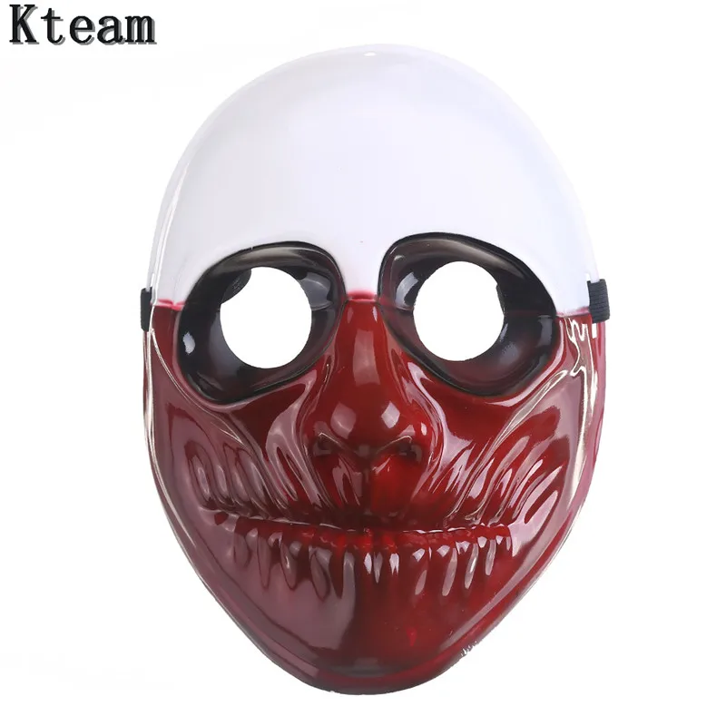Payday 2 маска PVC The Heist Dallas/Wolf/Chains/Косплей хокстона Хэллоуин страшный клоун