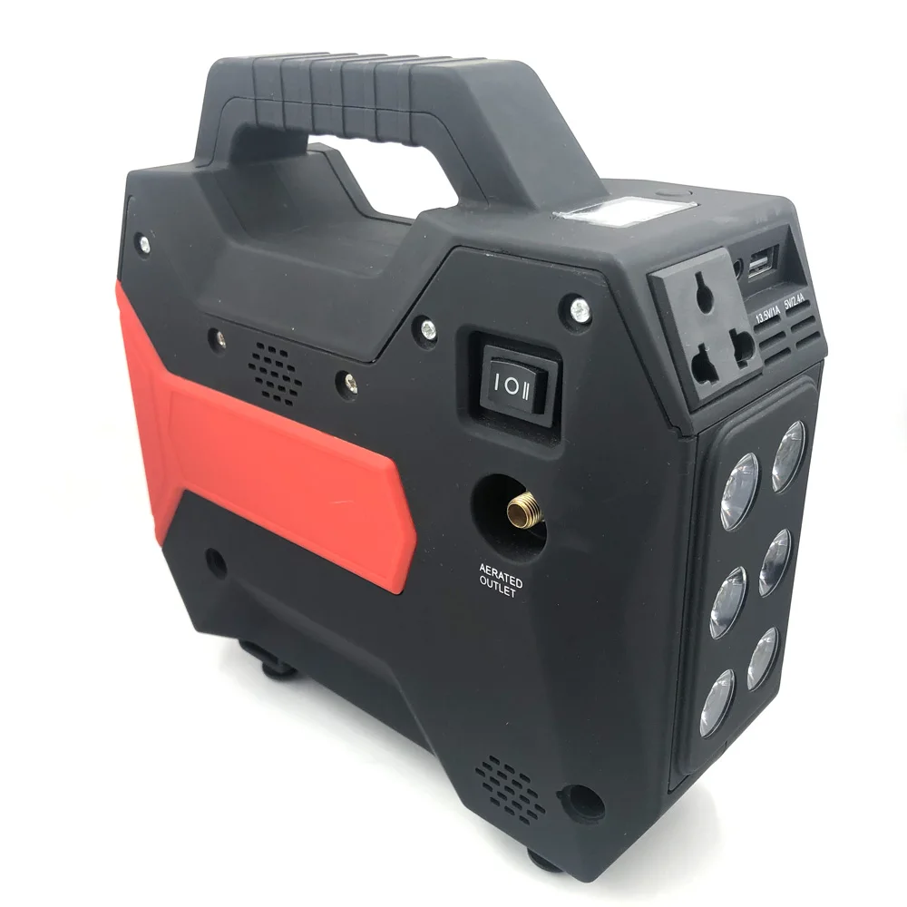 

Multifunation Air Compressor Inflator Car Charger Battery Jump Starter Portable Boost 12V to 220 AC Converter for Home Camp Use