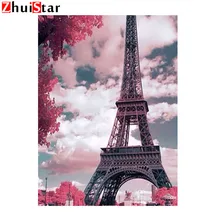 DIY Алмазная картина фото на заказ розовые тона Алмазная картина Полная площадь дрель Алмазная вышивка LWR