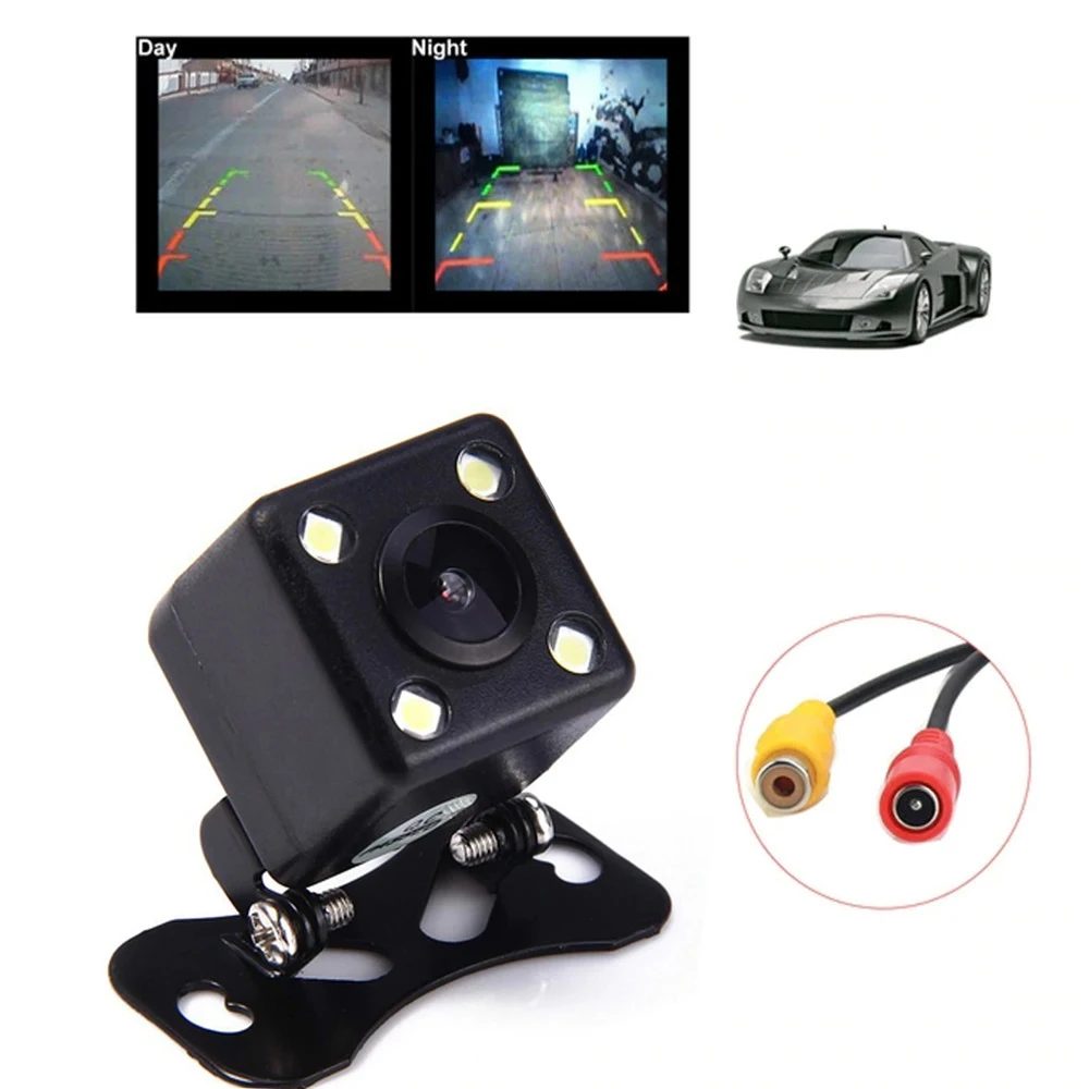 

Car Parking Reverse Backup Camera Universal 4 LED Night Vision Car Rear View Camera 170 Degree Waterproof Rearview Camera