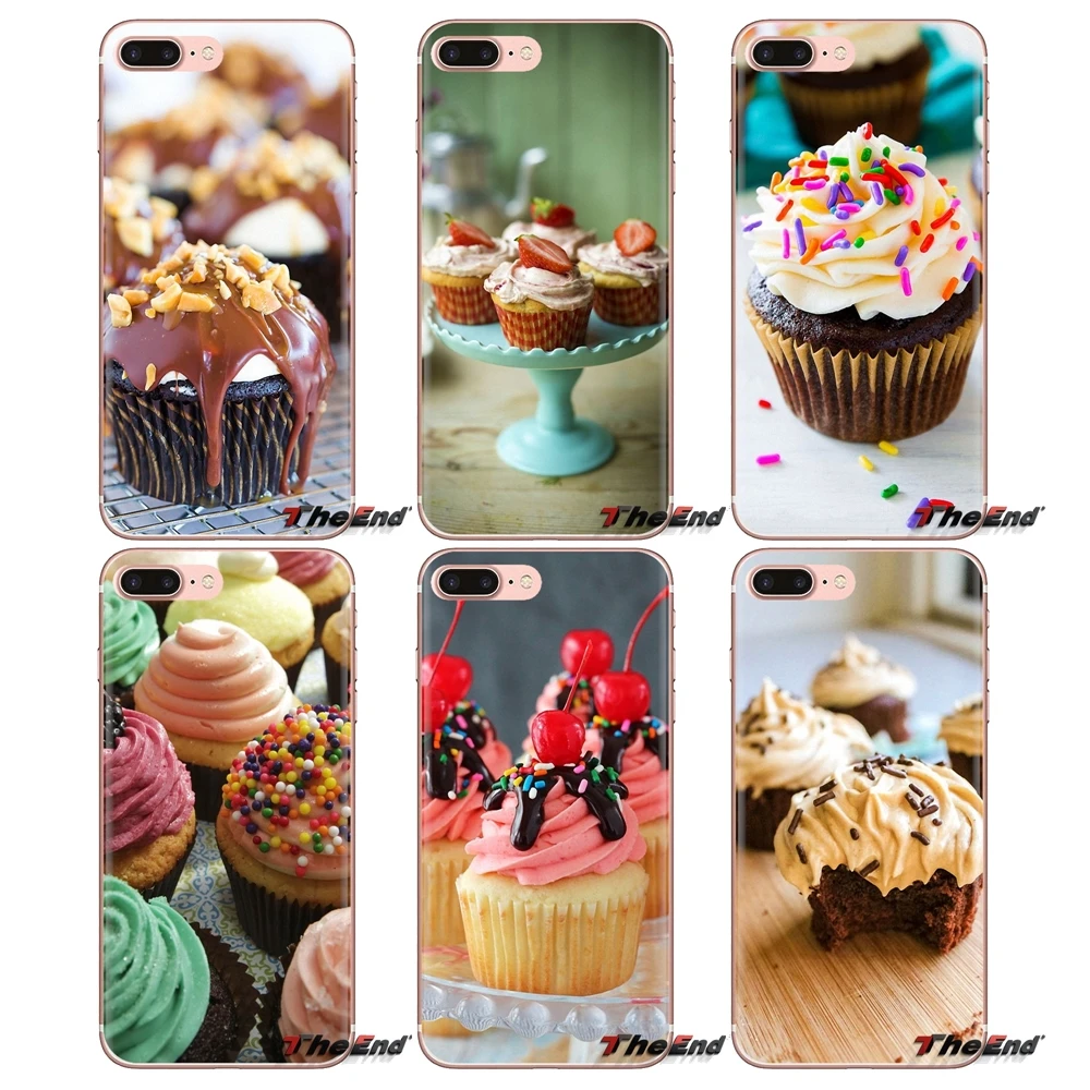 For Samsung Galaxy A3 A5 A7 A9 A8 Star A6 Plus 2018 2015 2016 2017 Silicone Phone Cover Bag Chocolate Nutella cupcakes ice cream |