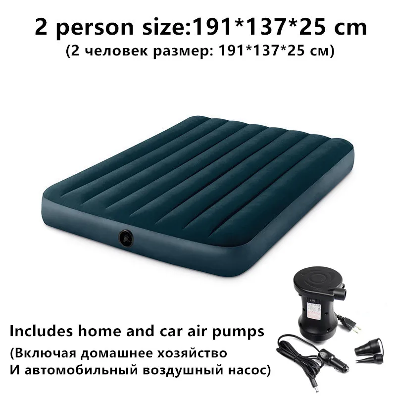 

Flocking Air Mat Air Bed Picnic Mat Inflatable Mattress Beach Mat With Electric Pump