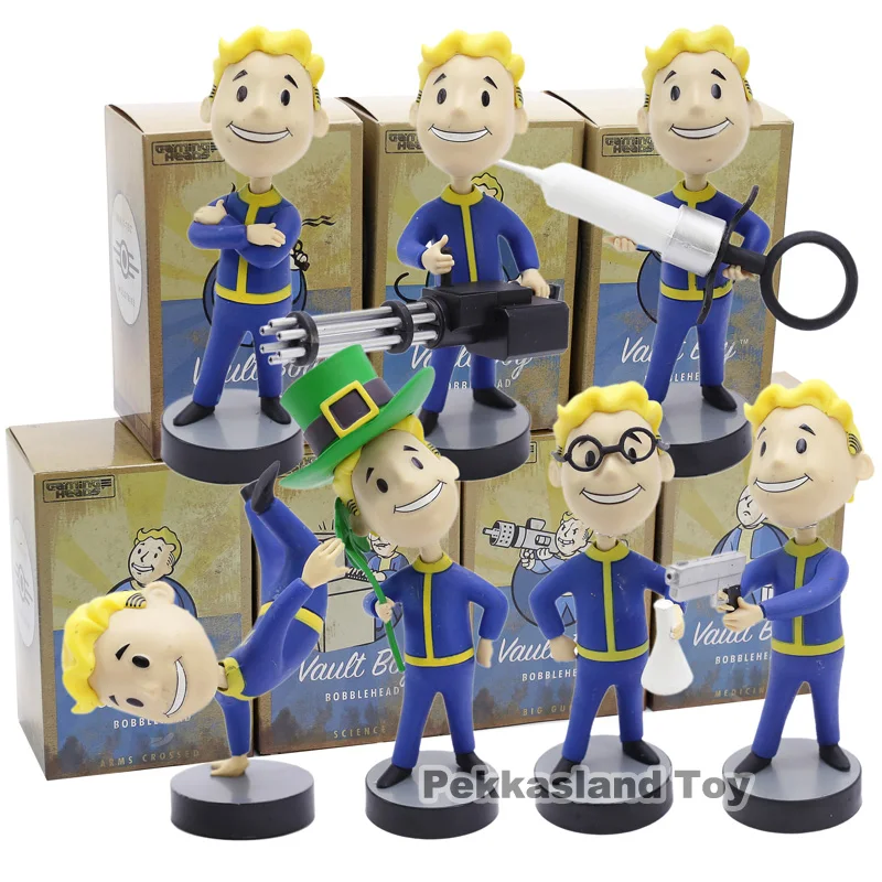 Коллекционная экшн фигурка из ПВХ Fallout 4 Vault Boy с поплавковой головой|Игровые