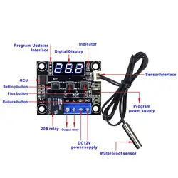 Схема китайского терморегулятора w1209