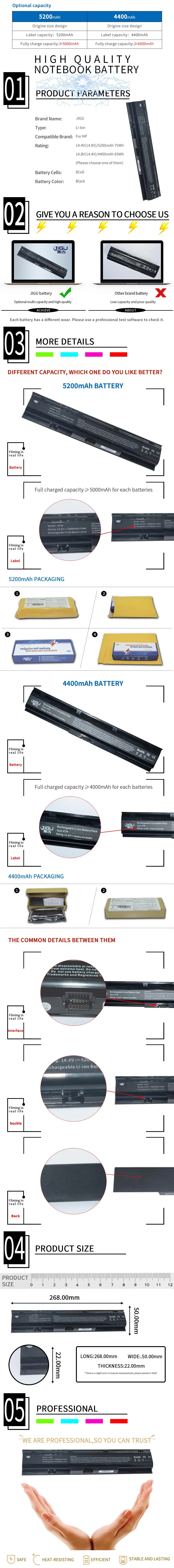 Jigu батарея для ноутбука для hp 633734-141 633734-151 QK647AA HSTNN-I98C-7 HSTNN-IB2S LB2S PR08 QK647UT ProBook 4740 s 4730 s