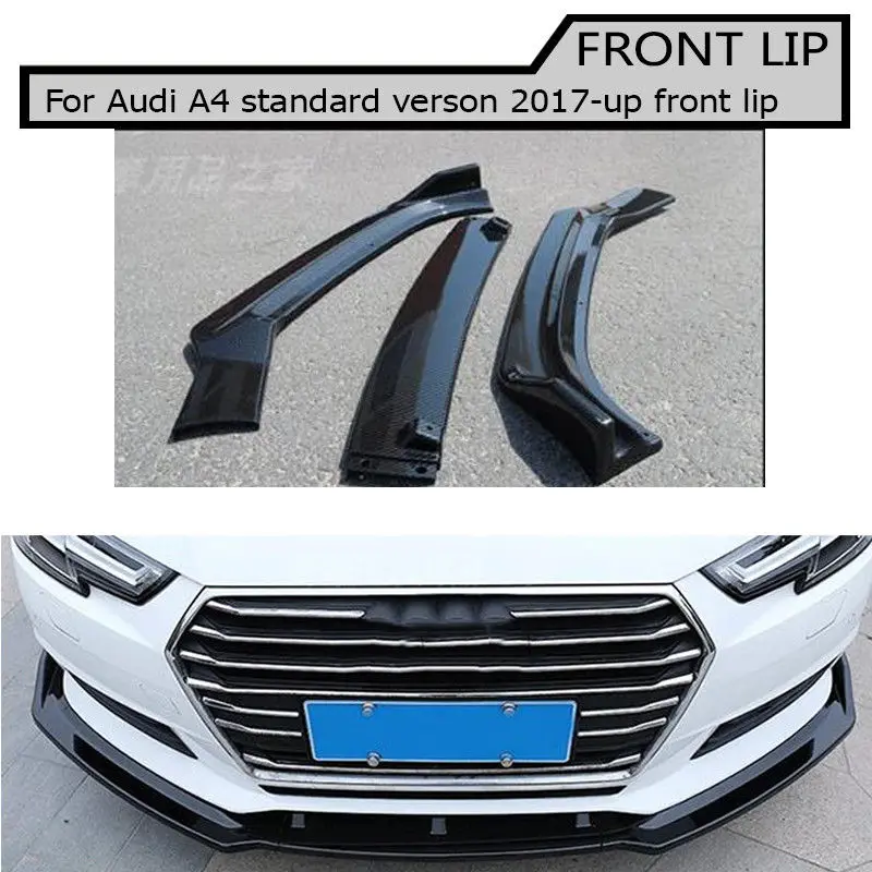

ABS Front Lip Bumper Splitter Apron for Audi A4 atandard 2017-up Car Styling