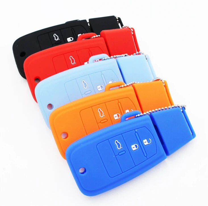 

YAQUICKA Auto Car Silicone Key Cover Case For Fiat Ottimo Viaggio Car Key Remote Fob Accessory