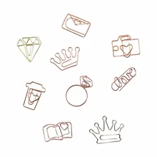 Новые металлические алмазные короны конверты кофейные чашки закладки бумажный зажим держатель билетов маркировочные принадлежности офисные принадлежности 5 шт./лот