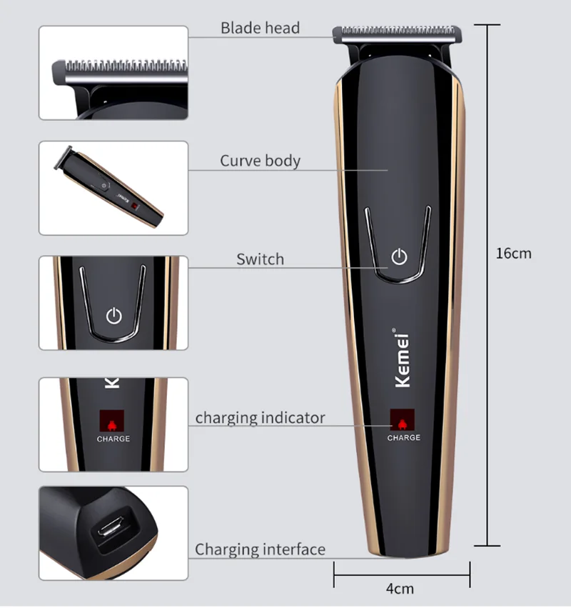Многофункциональная машинка для стрижки волос электрическая машинка для стрижки волос, 8 в 1 триммер с аккумулятором Kemei Замена машинка для стрижки волос в D43