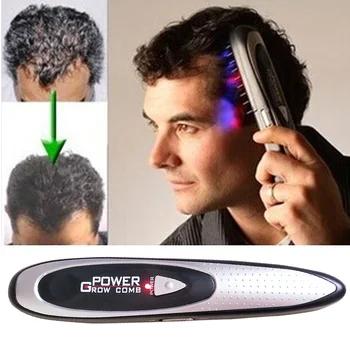 

1pc Electric Comb Laser Hair Growth Hair BrushOzone Infrared Massager Laser Hair Loss Stop Regrow Therapy Comb for Man Women