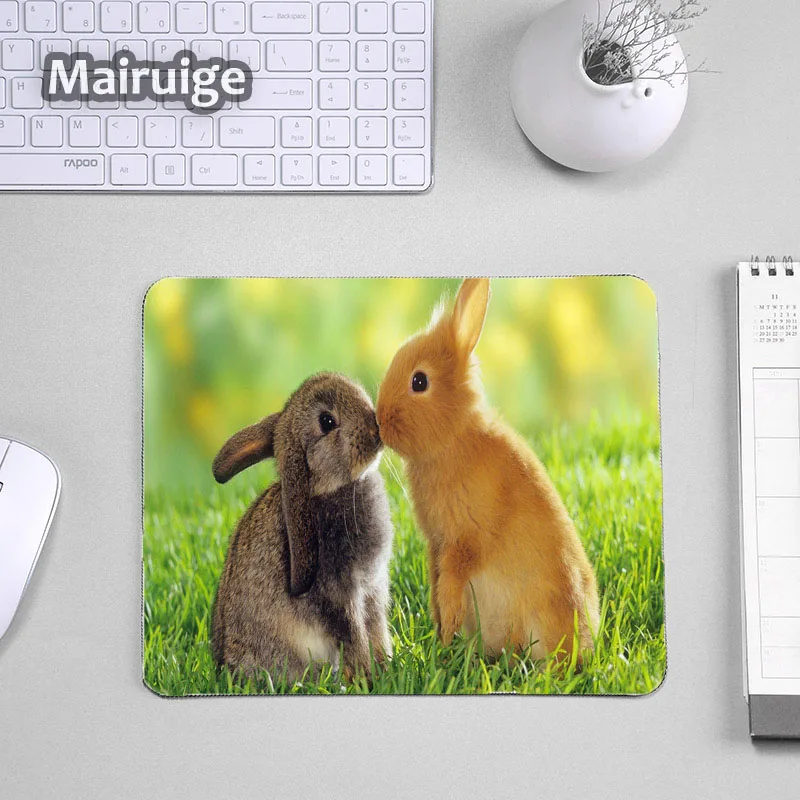 Mairuige So Cute Animals Rabbit шаблон для домашних животных Коврик мыши компьютера мини ПК
