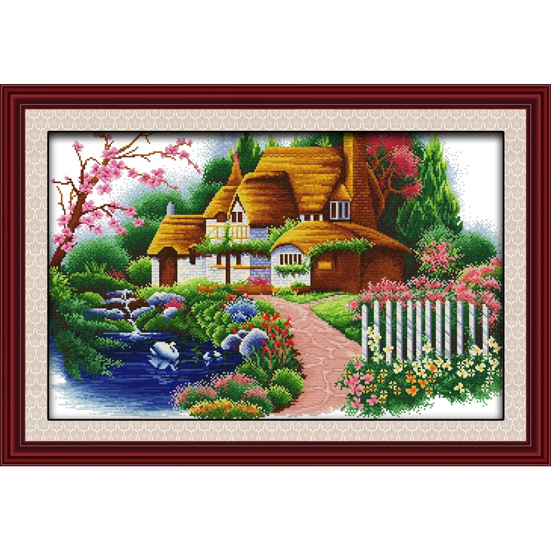 Everlasting Love Dream Cabin китайский набор крестиков экологичный хлопок Печатный 11CT DIY