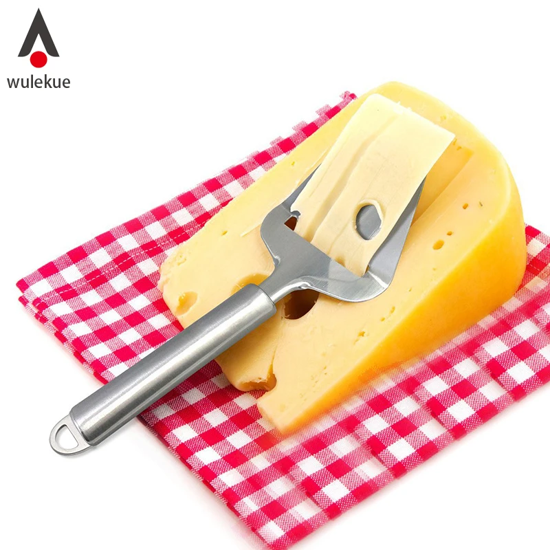 Wulekue Stainless Steel Cheese Slicer Butter Ham Planer Cake Shovel