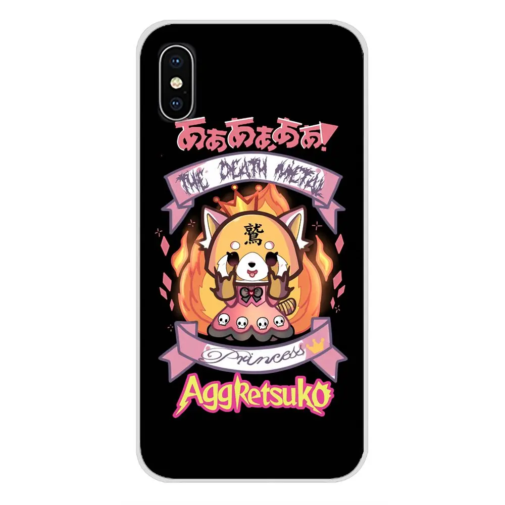 Мультфильм ТВ серии aggretsuko силиконовый чехол для телефона чехол для Apple IPhone X XR XS MAX 4 4S 5 5S 5C SE 6 6 S 7 8 Plus, ipod touch 5 6