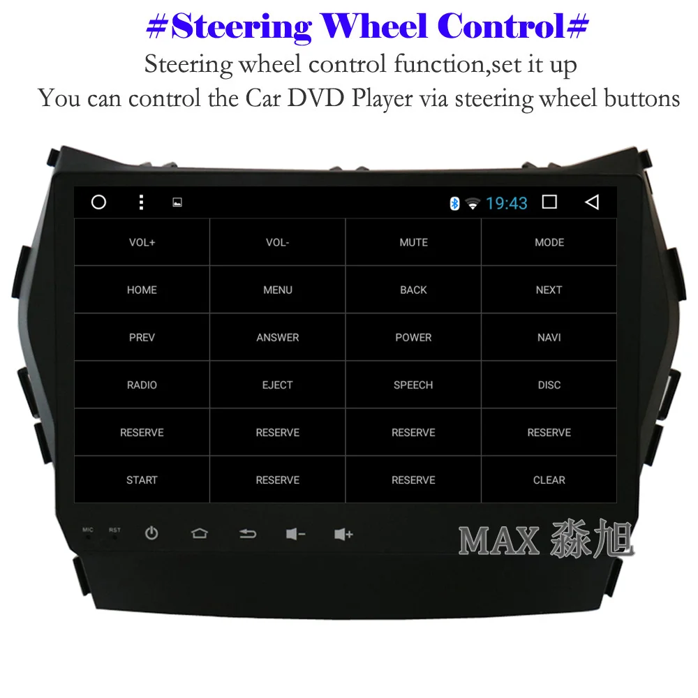 Cheap MAX Android 8.1.0 GPS Navigation System For Hyundai IX45 Santa Fe 2013 2014 2015 Car Radio RDS 4G WiFi Bluetooth SWC Free Map 3