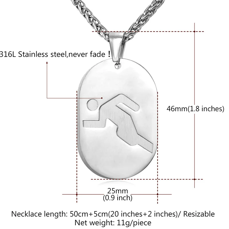 Ярлык подвеска из нержавеющей стали для мужчин P930|men dog tag|dog tag stainless steeldog steel |