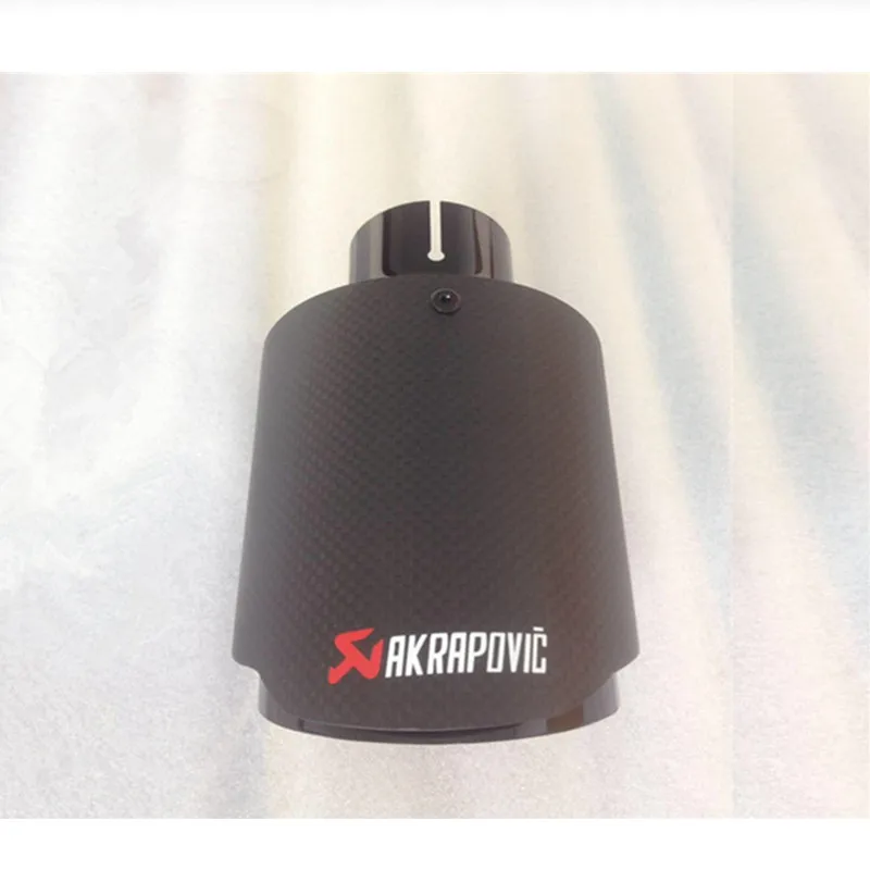 Впускной 51 мм 54 57 60 63 выход 89 101 Akrapovic наконечник выхлопной трубы из углеродного