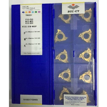 

ZCC Original RT22.01N-N60P YBG201 22ER EMR N 60 for Semi-finished Steel Threading Insert CNC Lathe Tools Hard Alloy Carbide