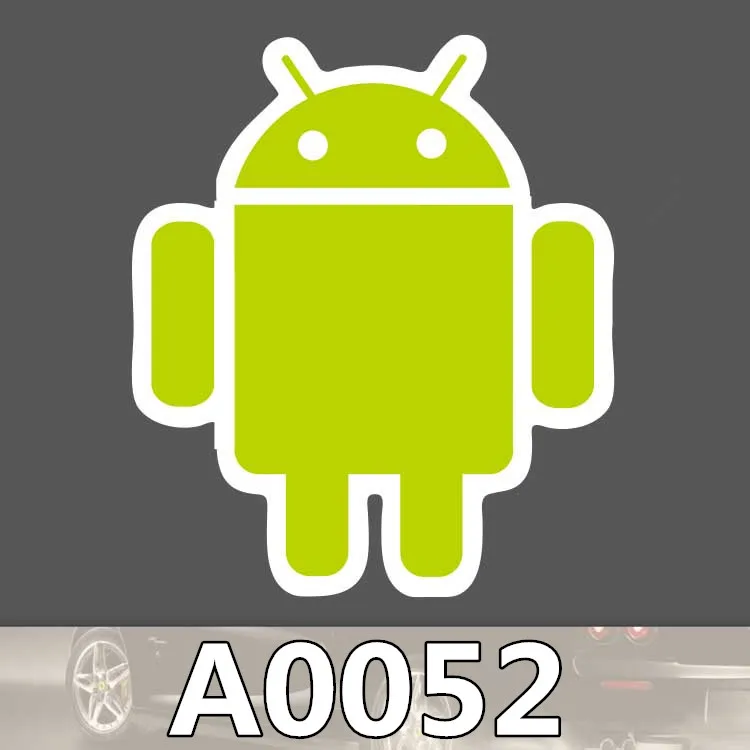 Bevle A0052 font b Android b font Intelligent Robot Phone System Waterproof Sticker for Laptop Luggage