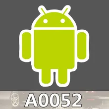 Bevle A0052 font b Android b font Intelligent Robot Phone System Waterproof Sticker for Laptop Luggage