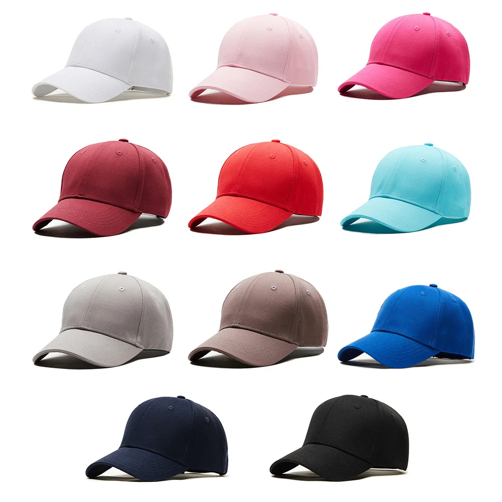 Snapback Baseball Caps Solid Men Cap Women's Bones Dad Hats Black Casual Male Baseball Cap for Men Female Cotton  Adjustable Hat (9)