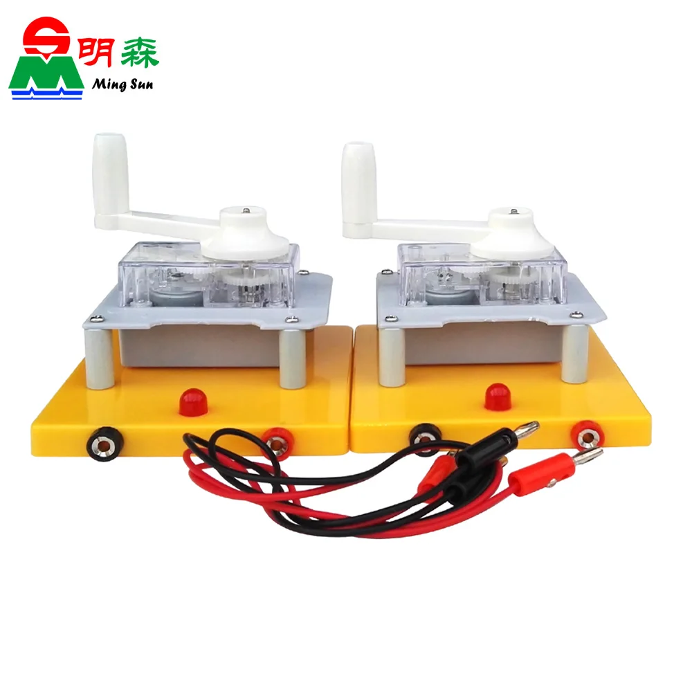

mini manual electrical generator Energy conversion Physics experiment teaching apparatus free shipping