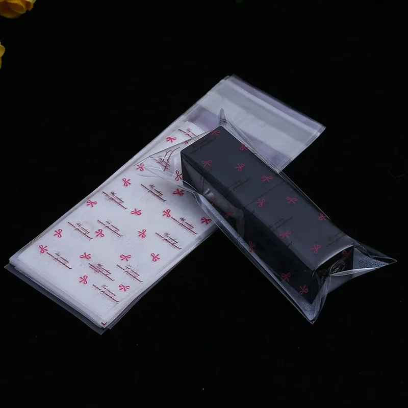 100 шт./лот мини пластиковая упаковка для печенья 5x10 см обертка для кексов opp самоклеющиеся пакеты Подарочный пакет конфеты мешок помада Упаковка