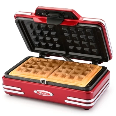

Two-piece Waffle Maker with Nonstick Grid