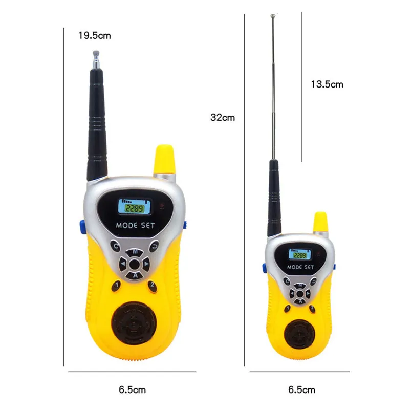 2 шт. детский телефон-рация игрушки электронные гаджеты на батарейках радио беспроводная рация домофон говорящая игрушка 20