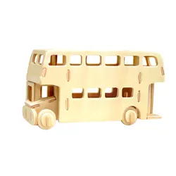 London в форме автобуса 3D движение собран картина шарнирная модель паровой стебель игрушки