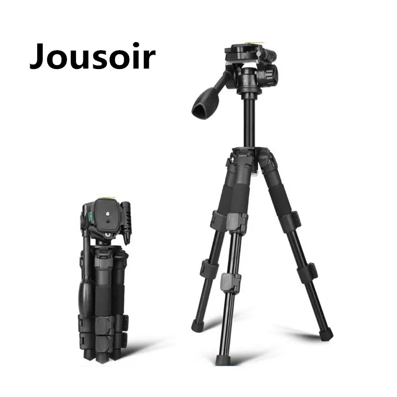 Q166S-Portable-Mini-3-Section-Photography-Tabletop-Tripod-with-3-Way-Pan-Tilt-Head-Max-Height
