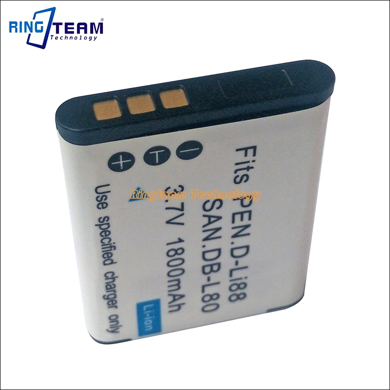 1x USB Зарядное устройство и 1x Батарея пакеты D-LI88 DLI88 D-L188 DL-188 DL188 для Pentax Optio P70 P80 WS80 H80 H90 W90 цифровых камер