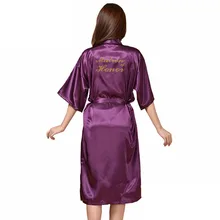 Халат-Матрона почётной бронзовой расцветки, длинный халат с надписью Matron Of Honor, лидер продаж, Размеры S-xxxl, мягкая ткань для женщин