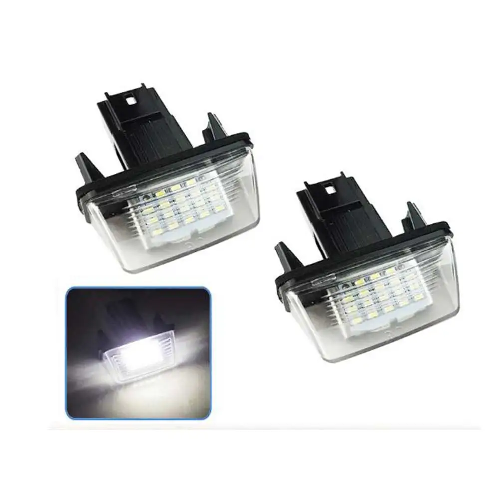 

1PC Atuo Car LED Number License Plate Light NO ERROR Rear Lamp For Citroen C3 C4 C5 For Peugeot 206 207 306 307 406 407