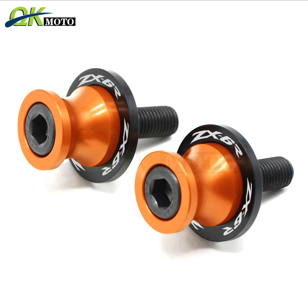 8MM Motorcycle Accessories Swingarm Slifers Spools Stand Bobbins Swing For Kawasaki ZX6R 636 2013 ZX 6R