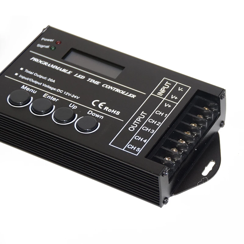 DC12 DC24V TC421 Wi-Fi время программируемый светодиодный контроллер диммер rgb аквариум Таймер для освещения Вход 5 каналов для светодиодные ленты