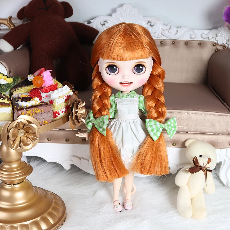 Рэйлин - Дээд зэрэглэлийн Custom Neo Blythe Цагаан гаа үстэй, цагаан арьстай, инээсэн царцсан царайтай хүүхэлдэй 4