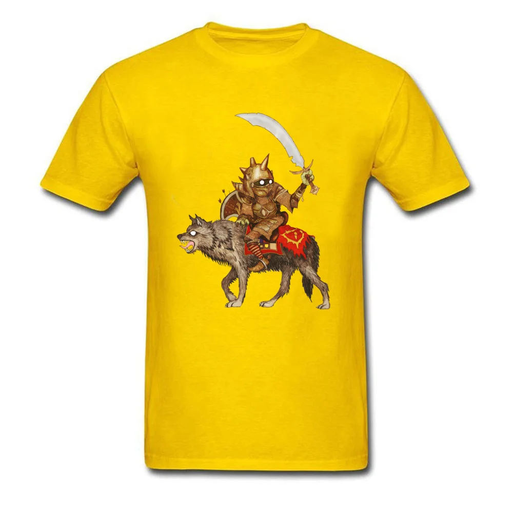 Goblin Wolf Crew Neck Top T-shirts April FOOL DAY Tees Short Sleeve Cheap Cotton Custom Tops Shirt Casual Men Wholesale Goblin Wolf yellow